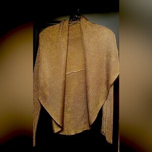 Ralph Lauren Metallic Long-Sleeve Bolero Sweater